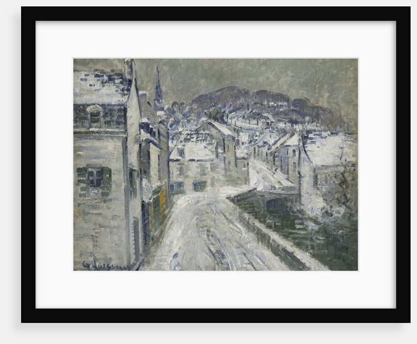 Snow in Pont-Aven; Neige a Pont-Aven, 1922 by Gustave Loiseau