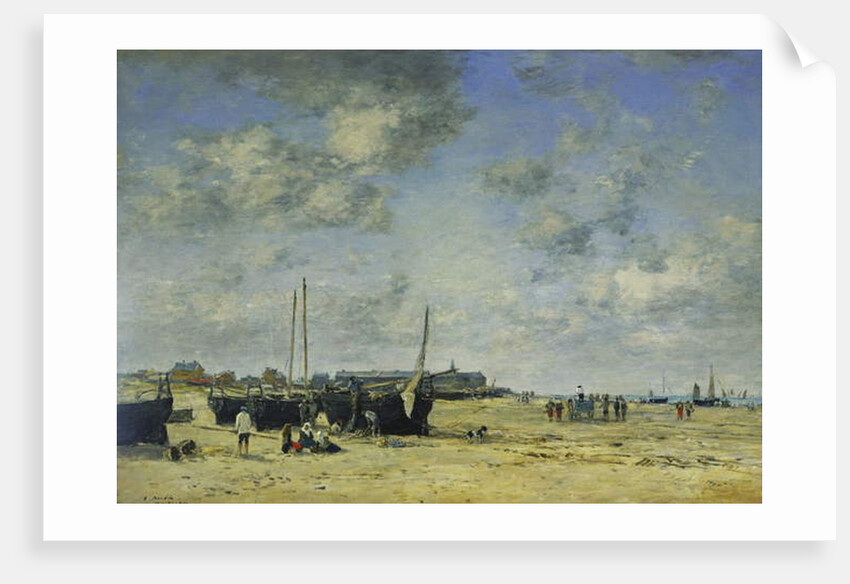 The Beach at Berck; La Plage de Berck, 1878 by Eugene Louis Boudin