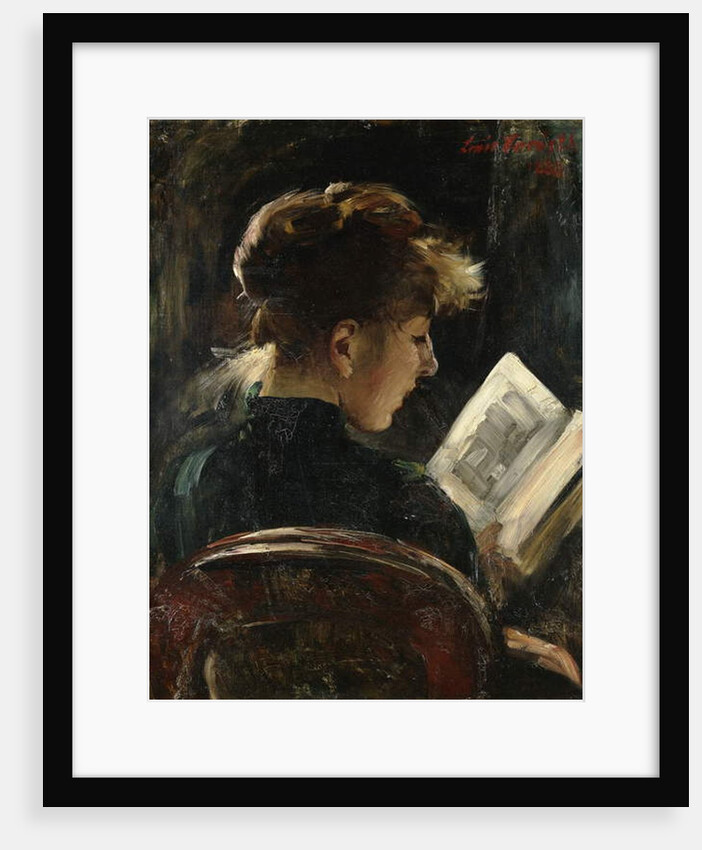 Woman reading, 1888 by Lovis (1858-1925) Corinth