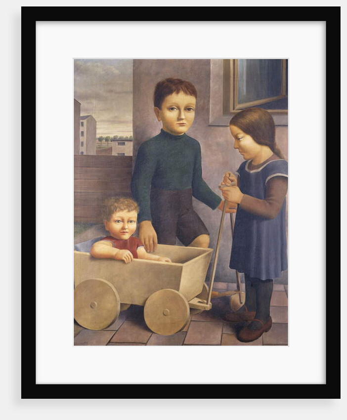 Three Children; Drei Kinder, 1926 by Georg Schrimpf