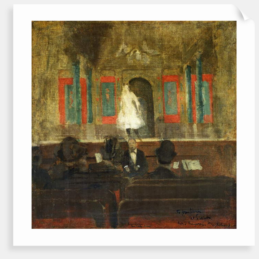 Queenie Lawrence on the Stage at Gatti's, c. 1888 by Walter Richard Sickert