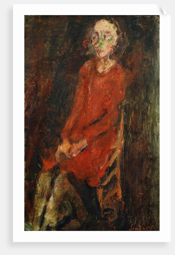 Young Woman in Red; Jeune Femme en Rouge, 1928 by Chaim Soutine