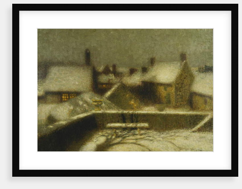 Gerberoy in the Snow; Gerberoy Sous la Neige, c.1900 by Henri Eugene Augustin Le Sidaner