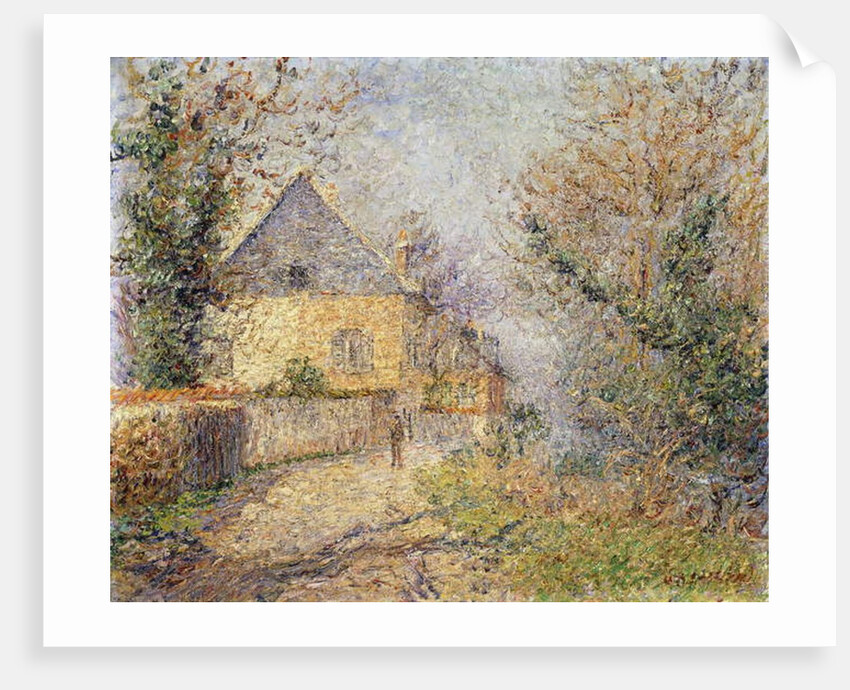 Houses on the Banks of the L'Eure, Louviers; Maisons au Bord de L'Eure, Louviers, 1902 by Gustave Loiseau