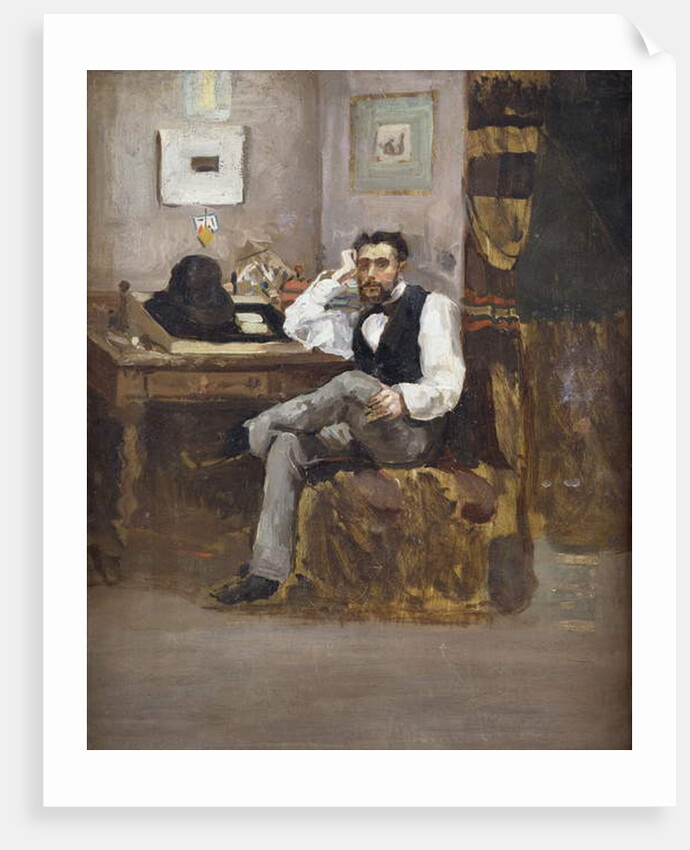 Artist in his Studio; L'Artiste dans son Atelier by School French