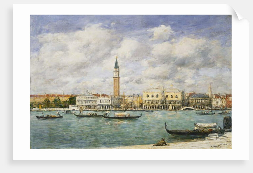 Venice, Campanile, St Mark's View of the Canal from San Giorgio; Venise, Le Campanile, Vue du Canal San Marco prise de San Giorgio, 1895 by Eugene Louis Boudin