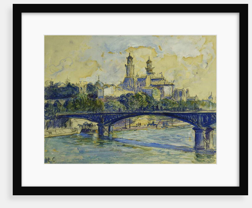 The Seine in front of the Trocadero; La Seine devant Le Trocadero by Henri-Edmond Cross