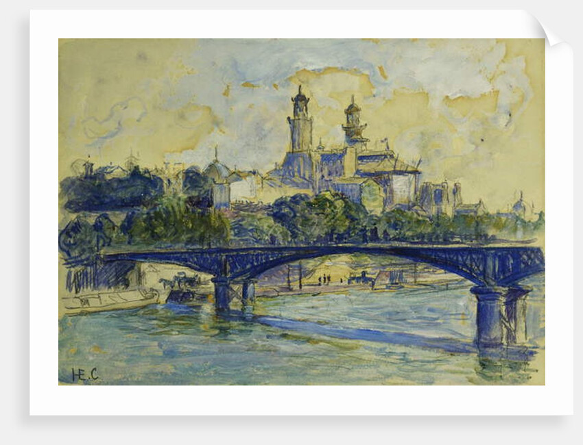 The Seine in front of the Trocadero; La Seine devant Le Trocadero by Henri-Edmond Cross