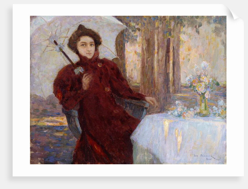 Woman with an Umbrella; Femme a l'Ombrelle, 1896 by Henri Eugene Augustin Le Sidaner