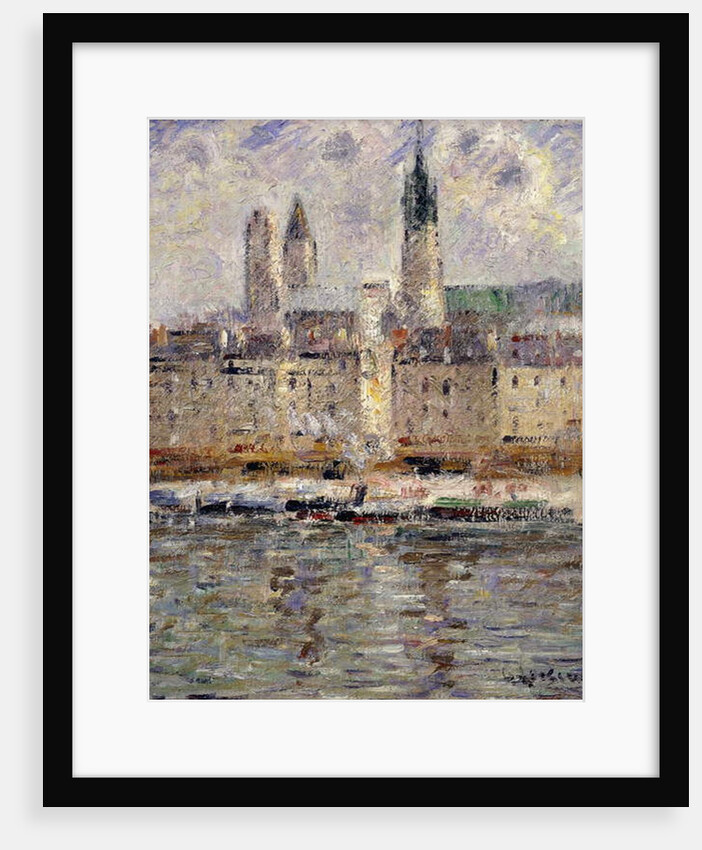 View of Rouen; Vue de Rouen, 1927 by Gustave Loiseau