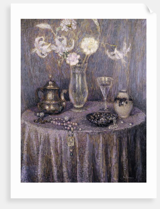 The Table, Gray Harmony; La Table, Harmonie Grise, 1927 by Henri Eugene Augustin Le Sidaner