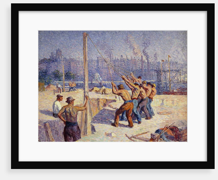 Les Batteurs de Pieux, 1900 by Maximilien Luce