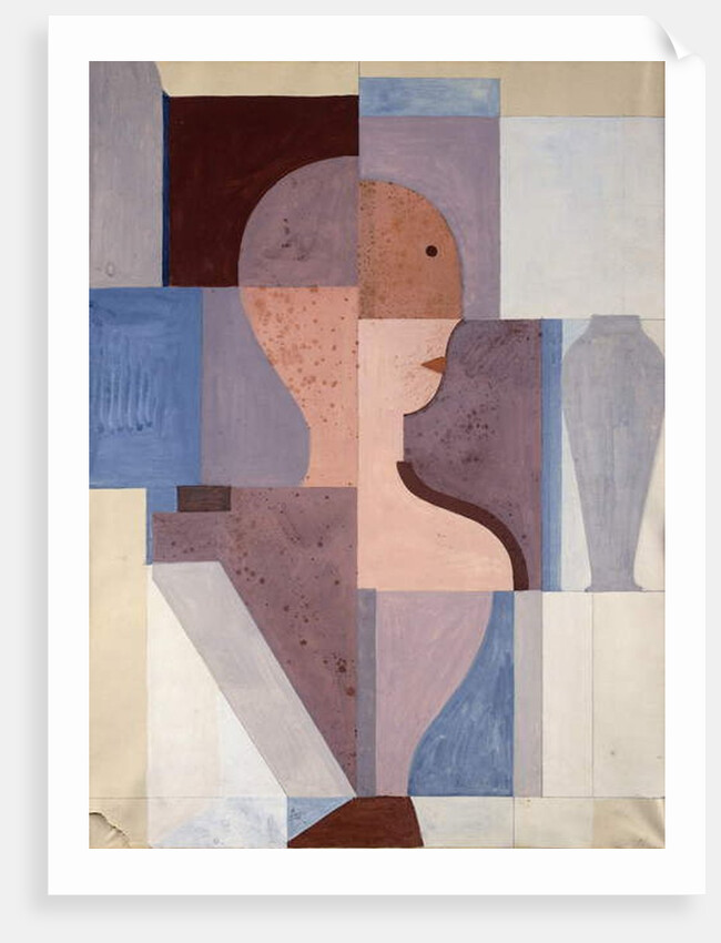 Split Half Figure to the Right, 1923 by Oskar Schlemmer