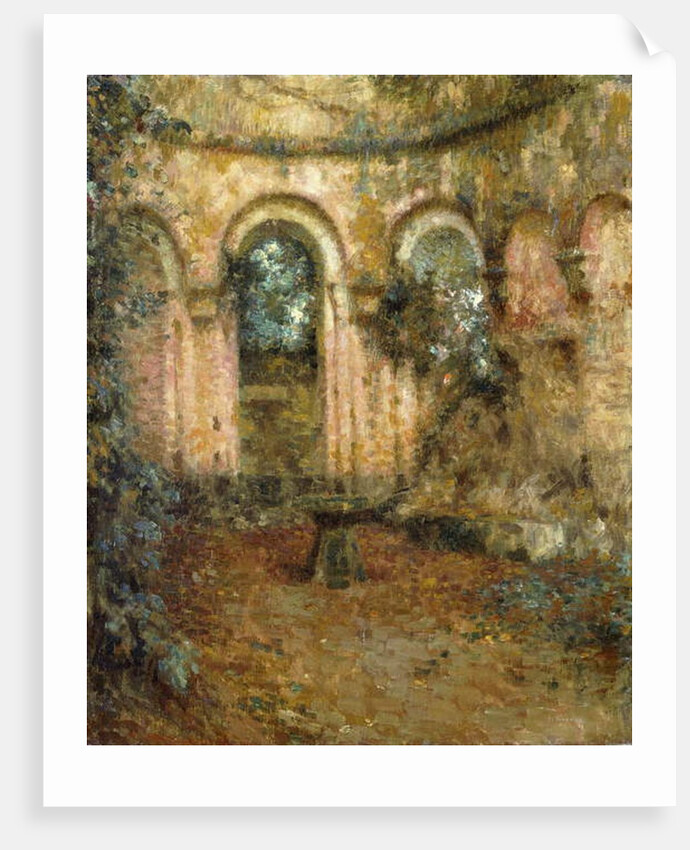 The Grounds of the Castle; Le Cour du Chateau, 1905 by Henri Eugene Augustin Le Sidaner