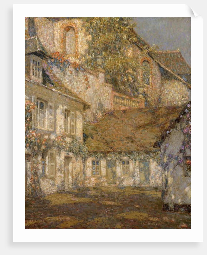 The House below the Church; La Maison sous L'Eglise, 1935 by Henri Eugene Augustin Le Sidaner