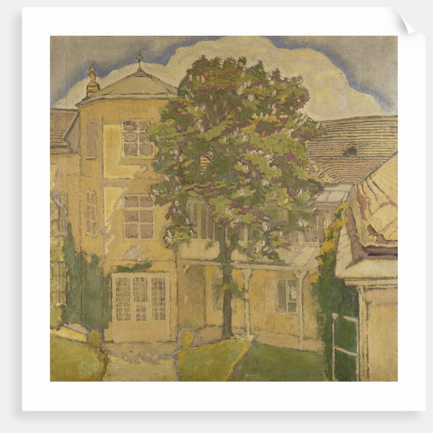 Flowering Chestnut Tree in the Garden; Bluhende Kastanienbaum im Garten by Koloman Moser