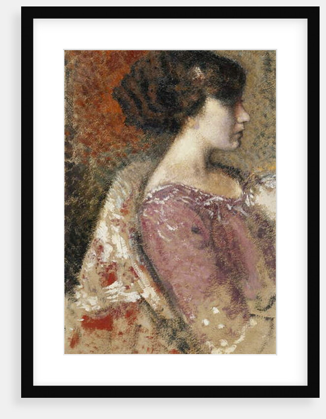 Portrait of a Young Girl; Portrait de Jeune Fille - Portret van een Jong Meisje by Georges Lemmen