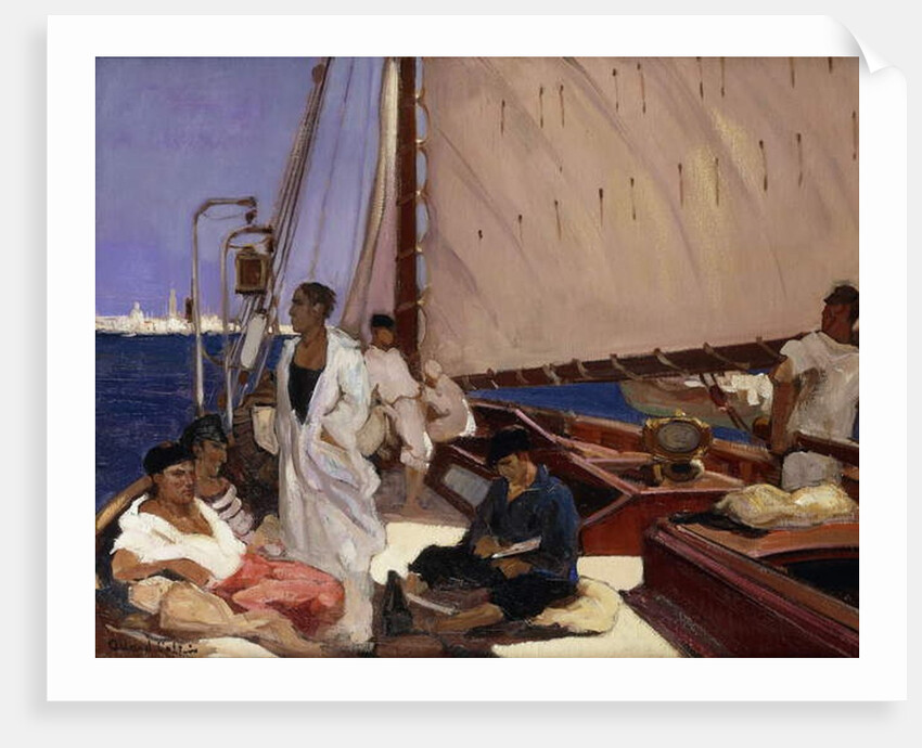 Turkish Ship; Bateau Turque - Turkse Boot by Fernand Allard L'Olivier