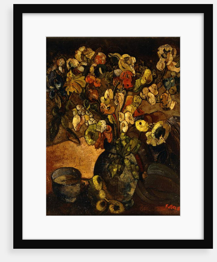 Still Life with Flowers and Bowl; Nature Morte avec Fleurs et Bol - Stilleven met Bloemen en Kop, c. 1914 by Frits van den Berghe