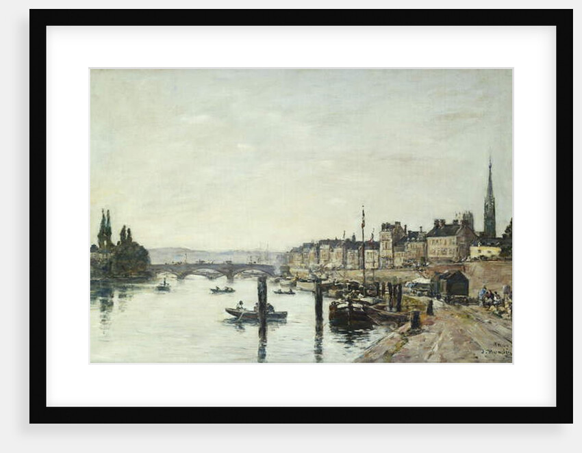 Rouen; La Seine et le Pont Corneill, 1895 by Eugene Louis Boudin