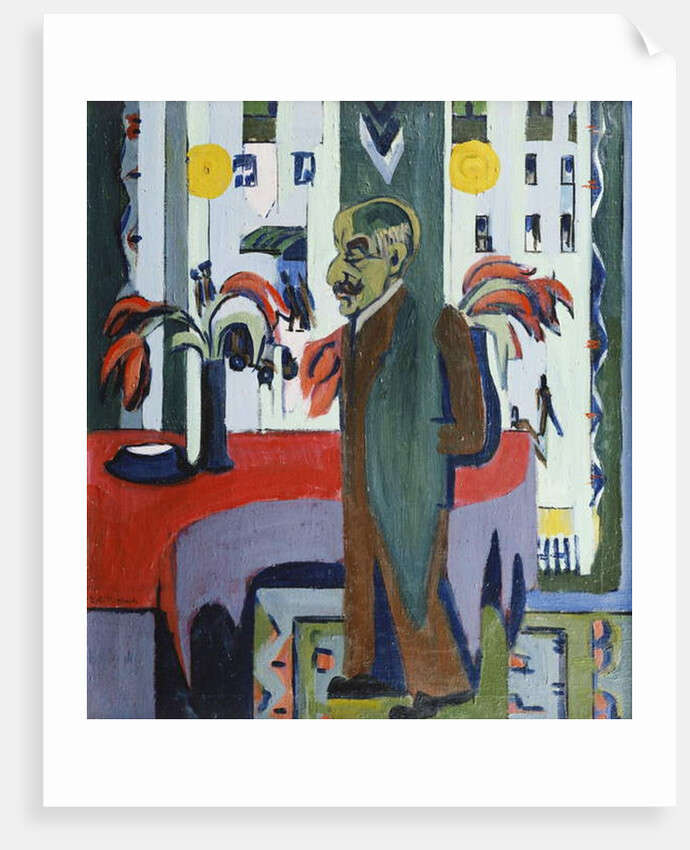 Max Liebermann in his Studio; Max Liebermann in Seinem Atelier, 1926 by Ernst Ludwig Kirchner