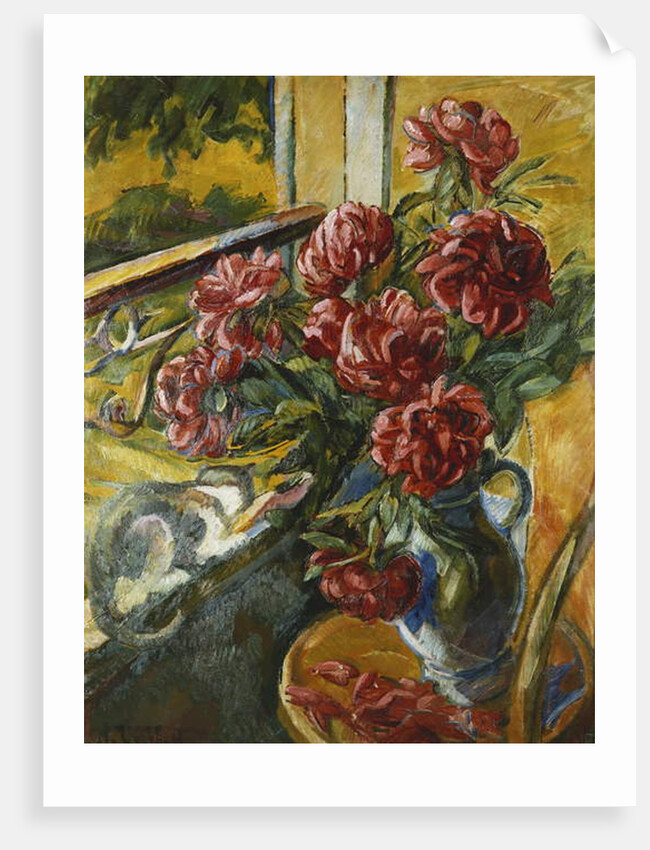 Cat on the Edge of the Window; La Chatte sur le Bord de la Fenetre by Nikolai Alexandrovich Tarkhoff