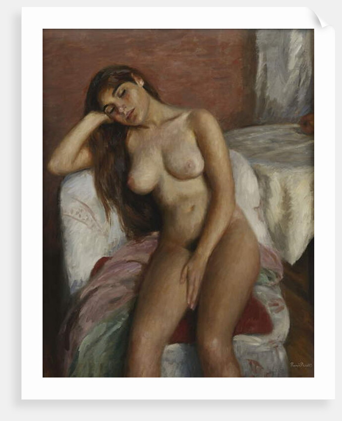 Young Woman Relaxing; Jeune Femme se Reposant, by Ramon Pichot Girones