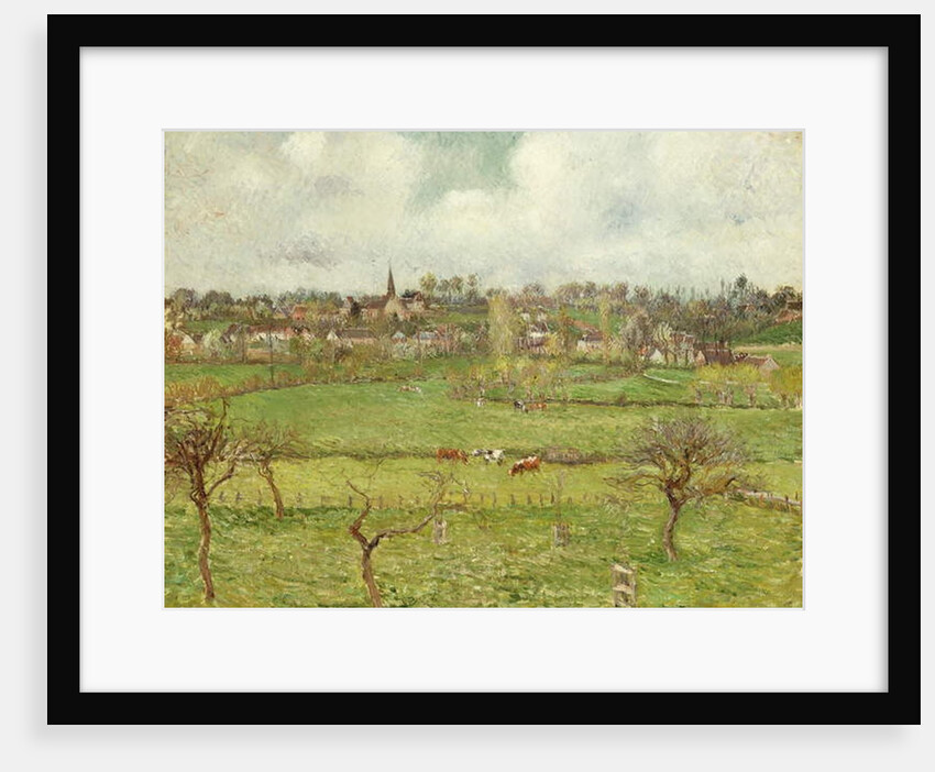 View of Bazincourt; Vue de Bazincourt, 1884 by Camille Pissarro