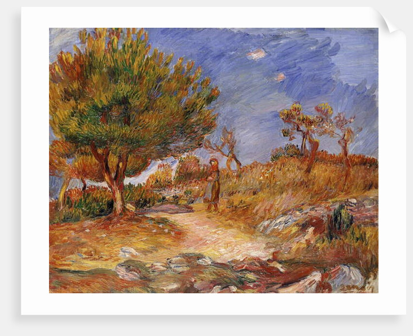 Girl on a Path; Jeune Fille sur le Sentier, c.1882-83 by Pierre Auguste Renoir