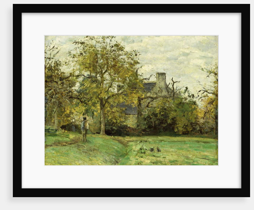 Piette's House in Montfoucault by Camille Pissarro