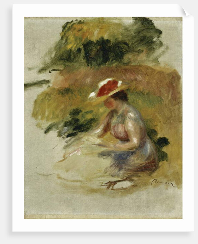 Young Woman Reading by Pierre Auguste Renoir