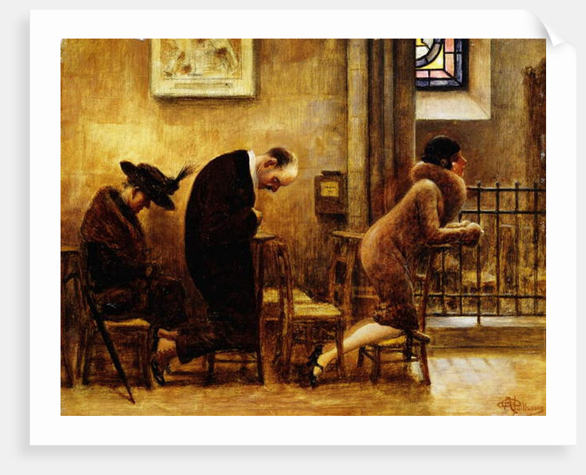 Contemplation; Recueillement by Albert Guillaume