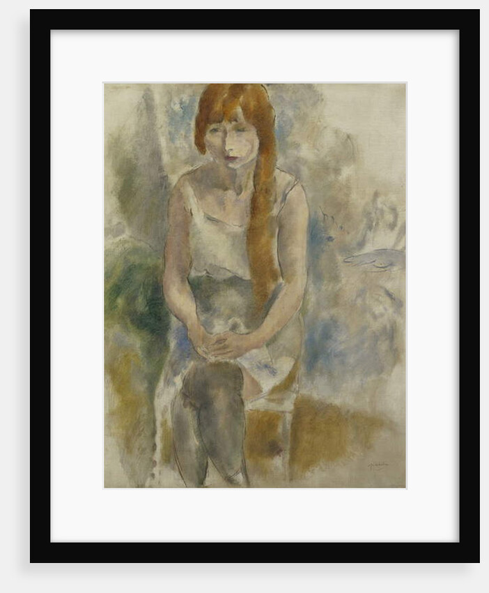 Model Sitting; Modele Assis, by Jules Pascin