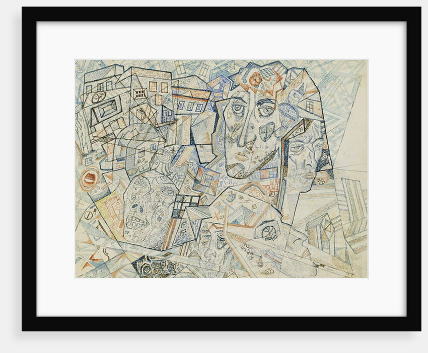 Faces in the City, c.1925 by Pavel Nikolaevich Filonov