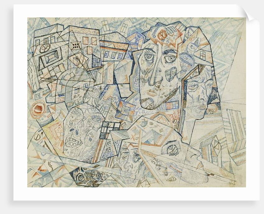Faces in the City, c.1925 by Pavel Nikolaevich Filonov