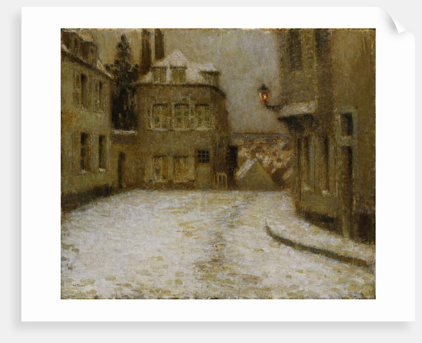 Neige, Montmartre by Henri Eugene Augustin Le Sidaner
