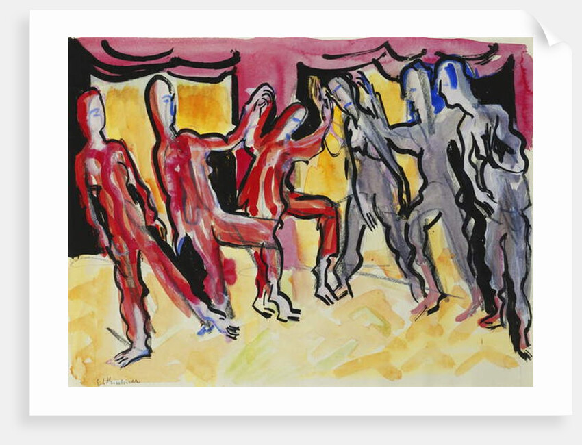 Mary Wigman Dance Group by Ernst Ludwig Kirchner
