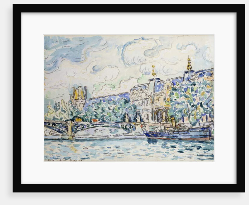 Le Palais du Louvre, 1910 by Paul Signac