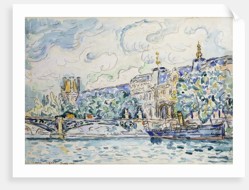 Le Palais du Louvre, 1910 by Paul Signac