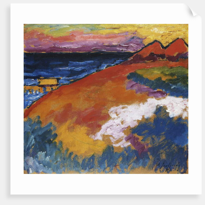 On the Ostsee; An der Ostsee, 1911 by Alexej von Jawlensky
