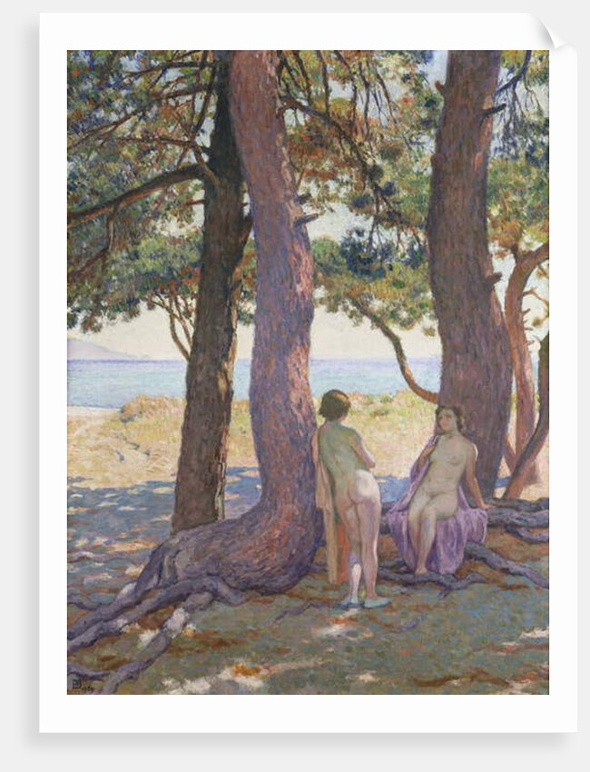 Two Nudes under Pine-Trees; Deux Nus sous les Pins, 1925 by Theo van Rysselberghe