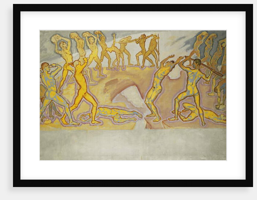 Clash of the Titans; Kampf der Titanen, c.1913-1915 by Koloman Moser