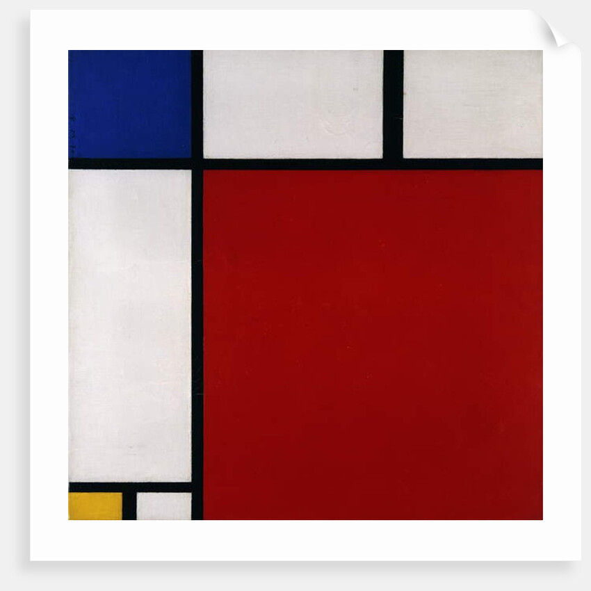 Composition with Red, Blue and Yellow, 1930 by Piet Mondrian