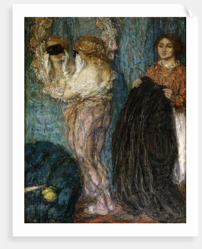 The Mask; Le Masque by Edmond-Francois Aman-Jean