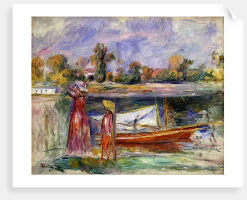 Young Girls in Argenteuil; Jeune Filles a Argenteuil, c. 1896 by Pierre Auguste Renoir