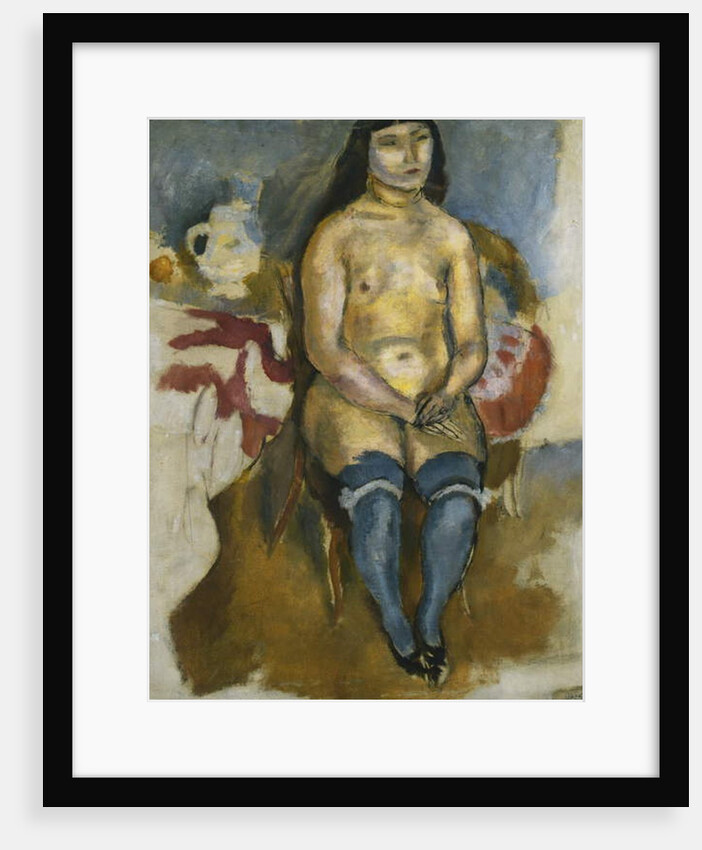 Asian in Blue Stockings; Asiatique aux Bas Bleus, 1922 by Jules Pascin