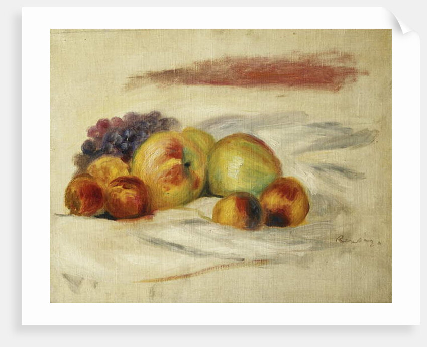Apples and Grapes; Pommes et Raisins, c. 1910 by Pierre Auguste Renoir