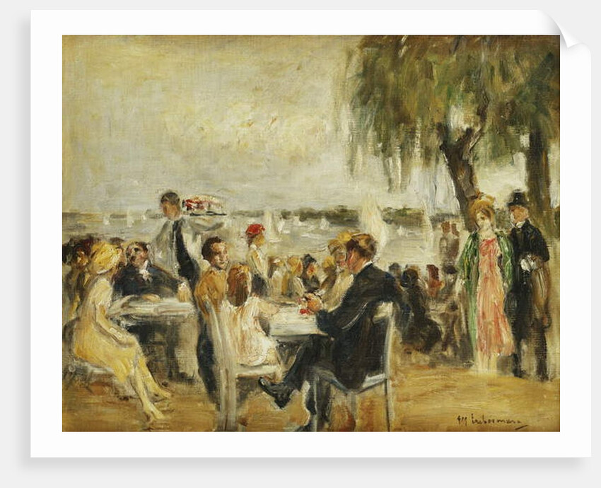 Garden Cafe on the Elbe, 1902 by Max Liebermann