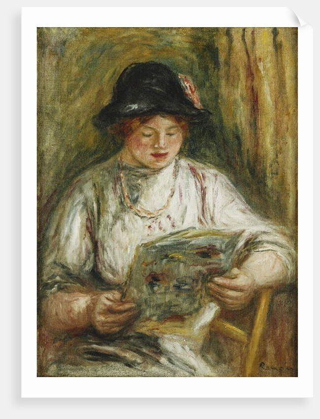 Woman Reading; Femme Lisant, c.1910-12 by Pierre Auguste Renoir