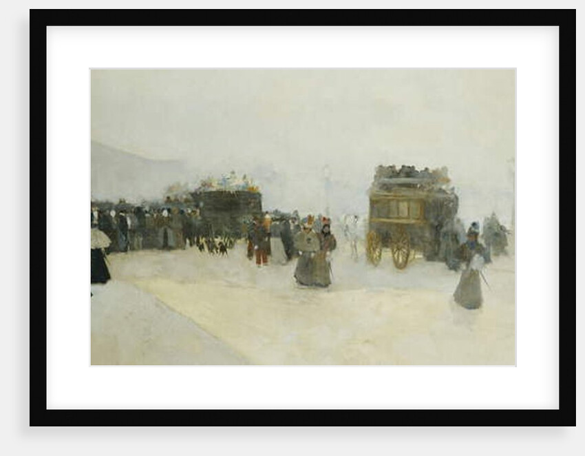 Place de la Concorde et le Palais Bourbon by Luigi Loir